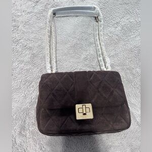 Elegant Brown suede Kate spade bag